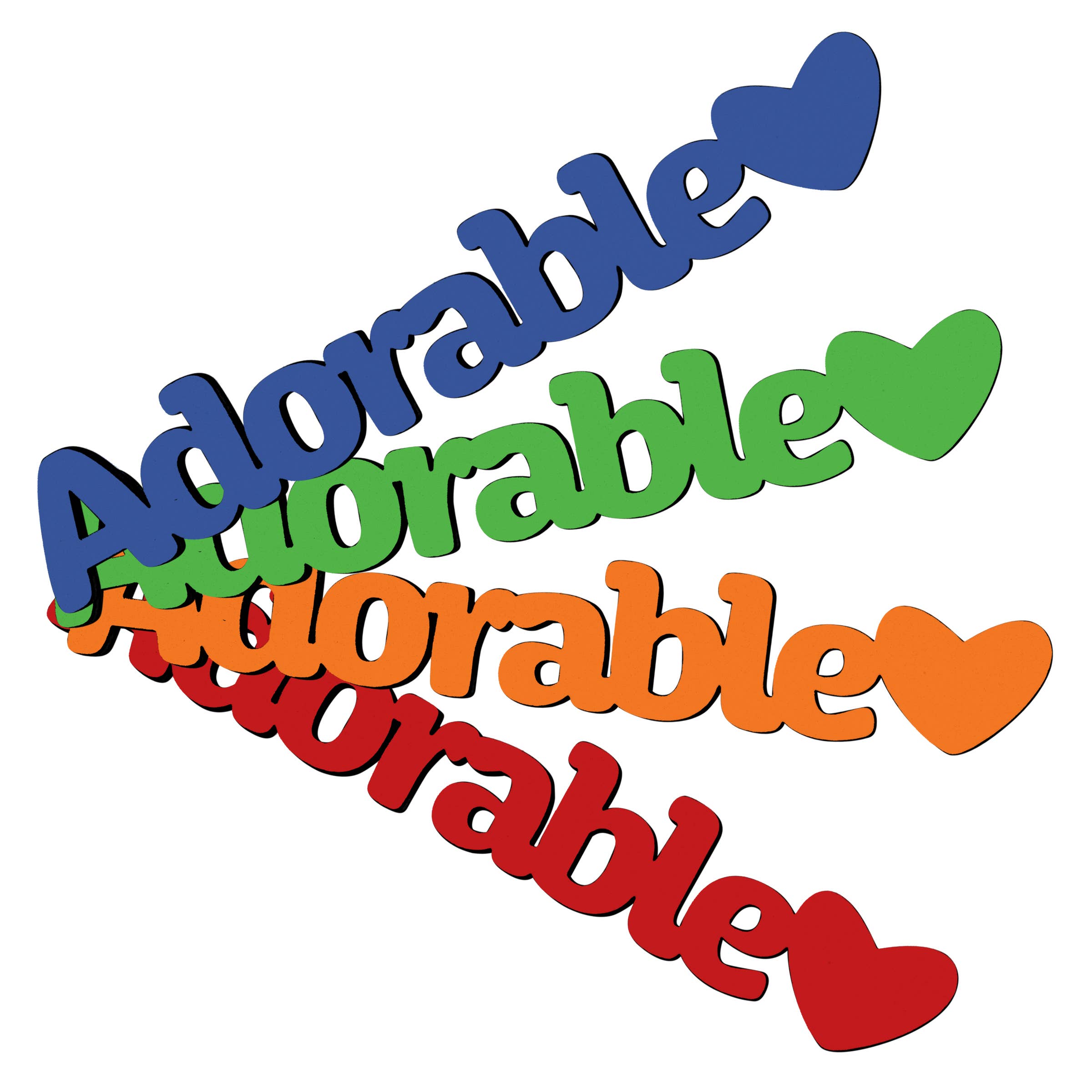 Spunky Fluff - Wholesale Magnet - Adorable Tiny Word Magnet, Cute Wood Word Photo Magnet11