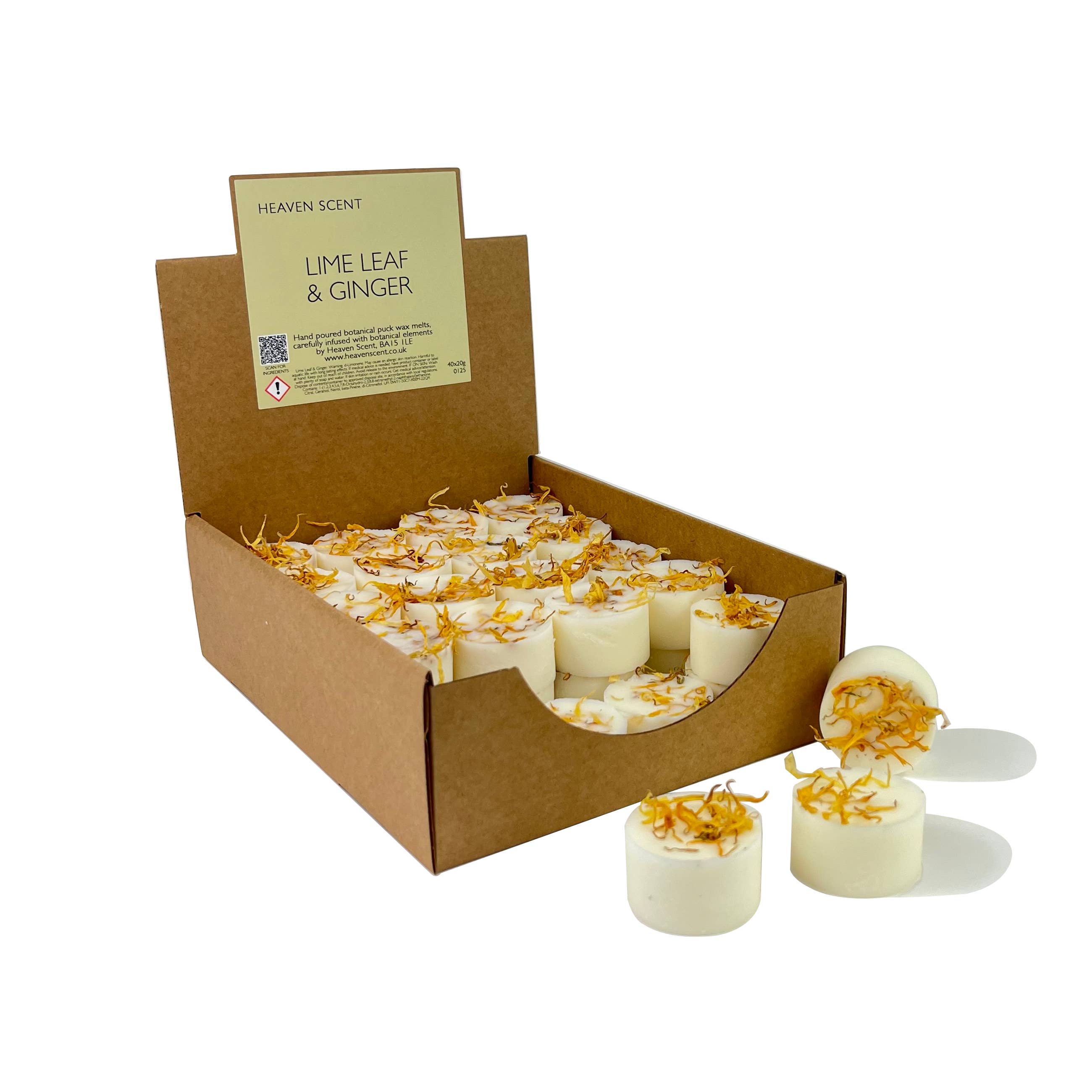 Heaven Scent Incense Ltd - Vendita all'ingrosso Cialde di cera - Botanical Wax Melt Puck, 20 g, confezione da 4010