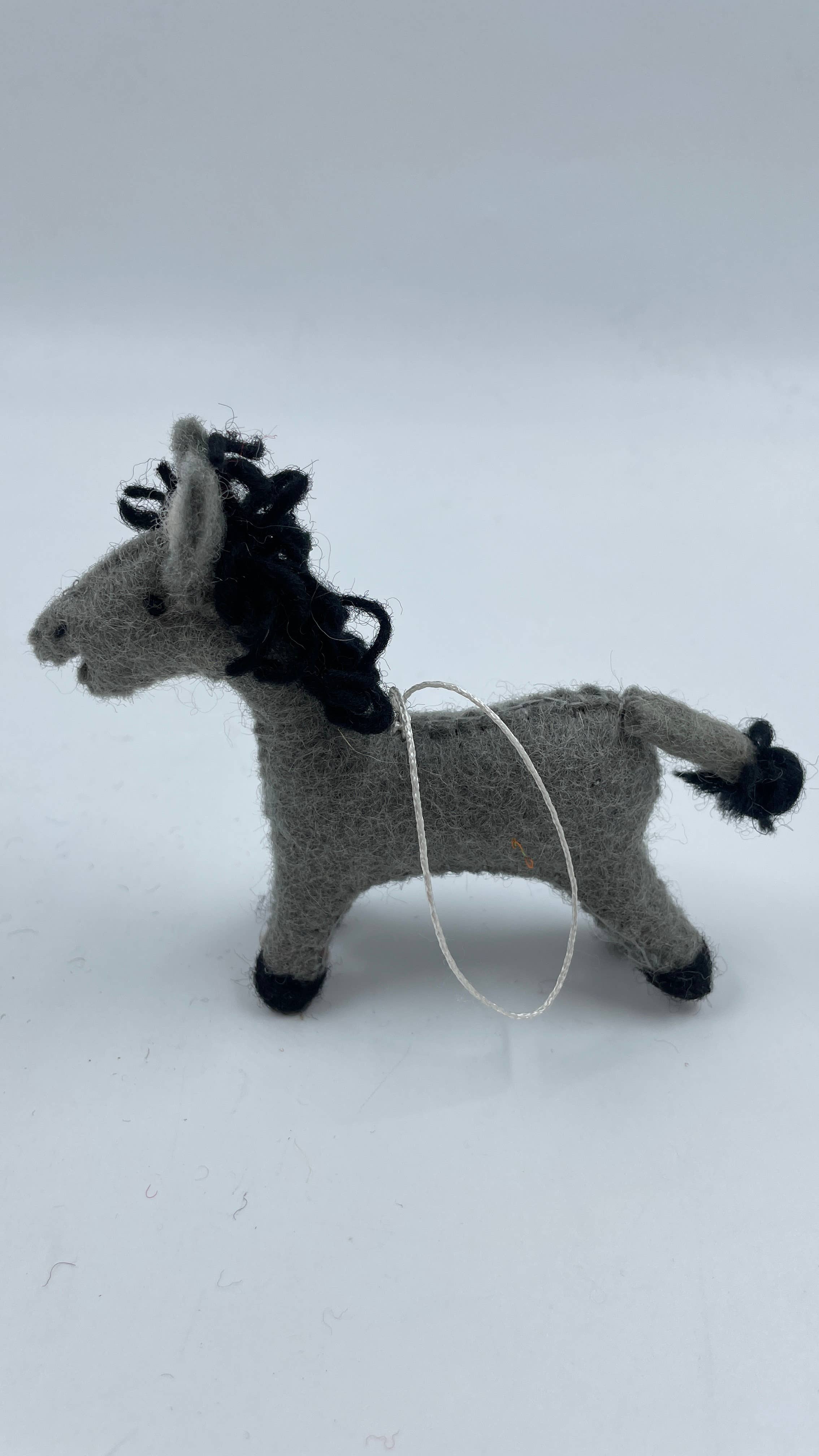 Funky Yak Ltd – wholesale Keychain – Unisex – Handmade Cute Felt Donkey Keyring  2