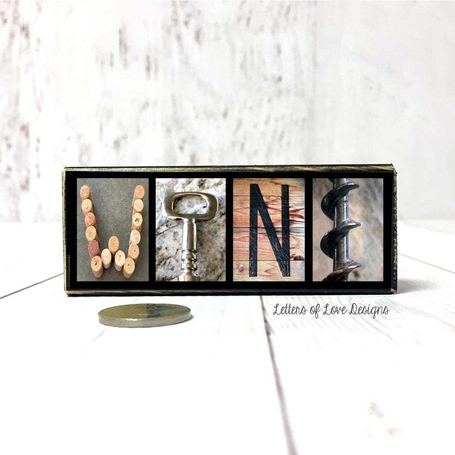 Letters Of Love Designs - Wholesale Sign - Wine Sign, Wine Gift, Gifts for Wine Drinkers, Wine Art1