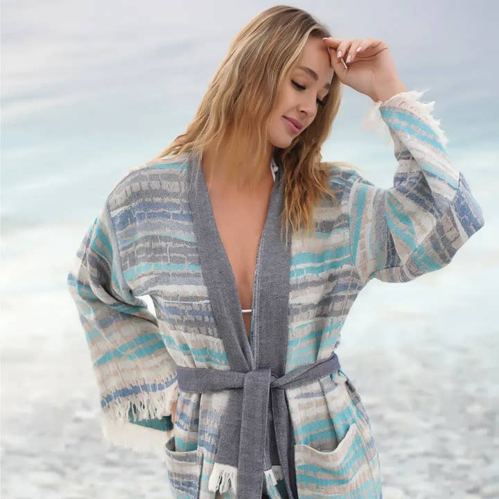 Bagno Milano - Vente Peignoir – femme - Collection de peignoirs et ponchos en peshtemal bio Bagno Milano59