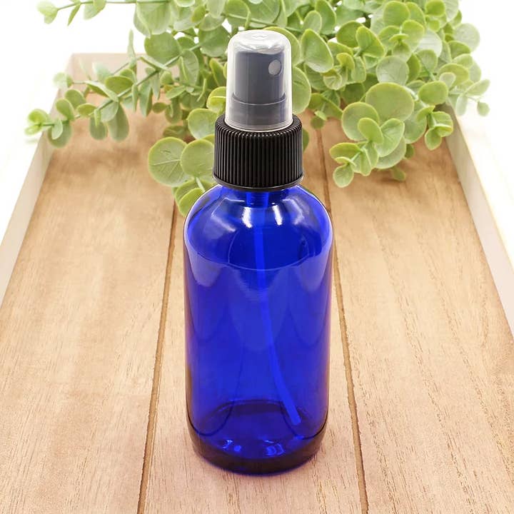 Matrix Aromatherapy - Wholesale Spray Bottle - 4oz Empty Blue Glass Spray Bottle1