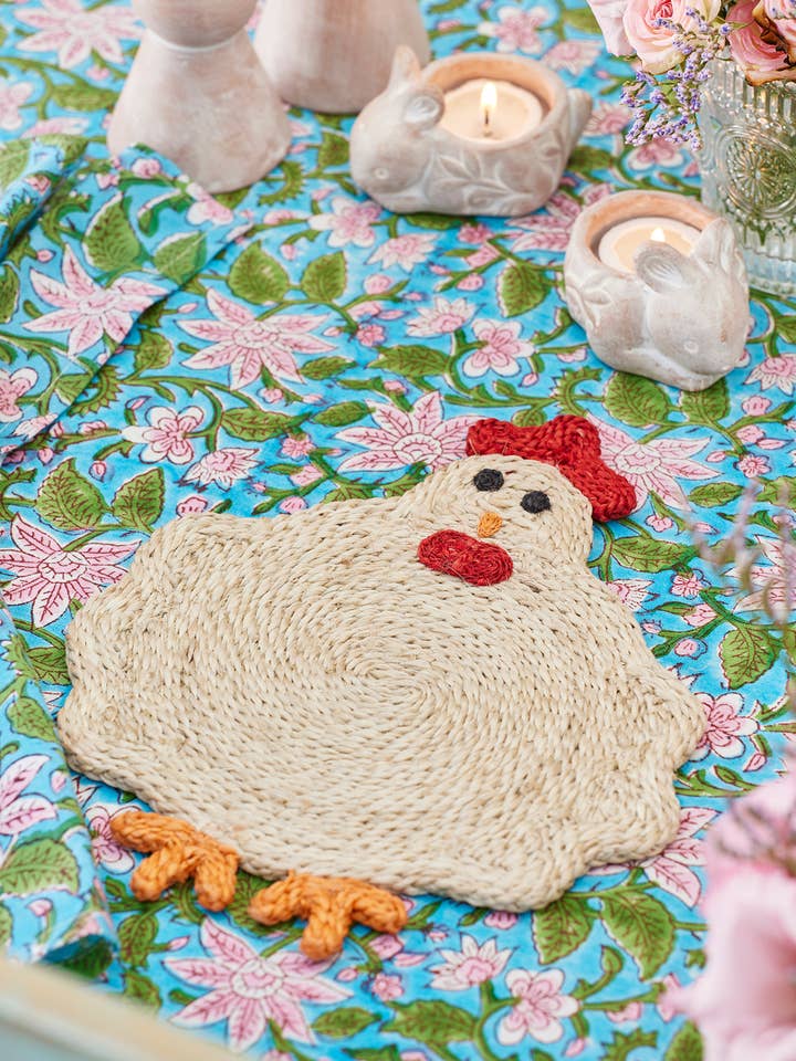Jute Chicken Placemat/table Centre for wholesale by Namaste
