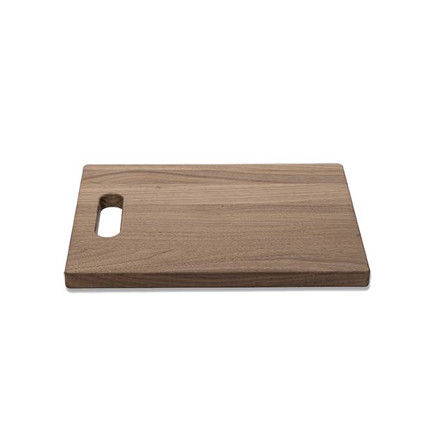 Walnut - IH12 - Small Cutting Board with Cutout Handle 12''x9''x3/4'' for wholesale by Wood Hill Boards Inc