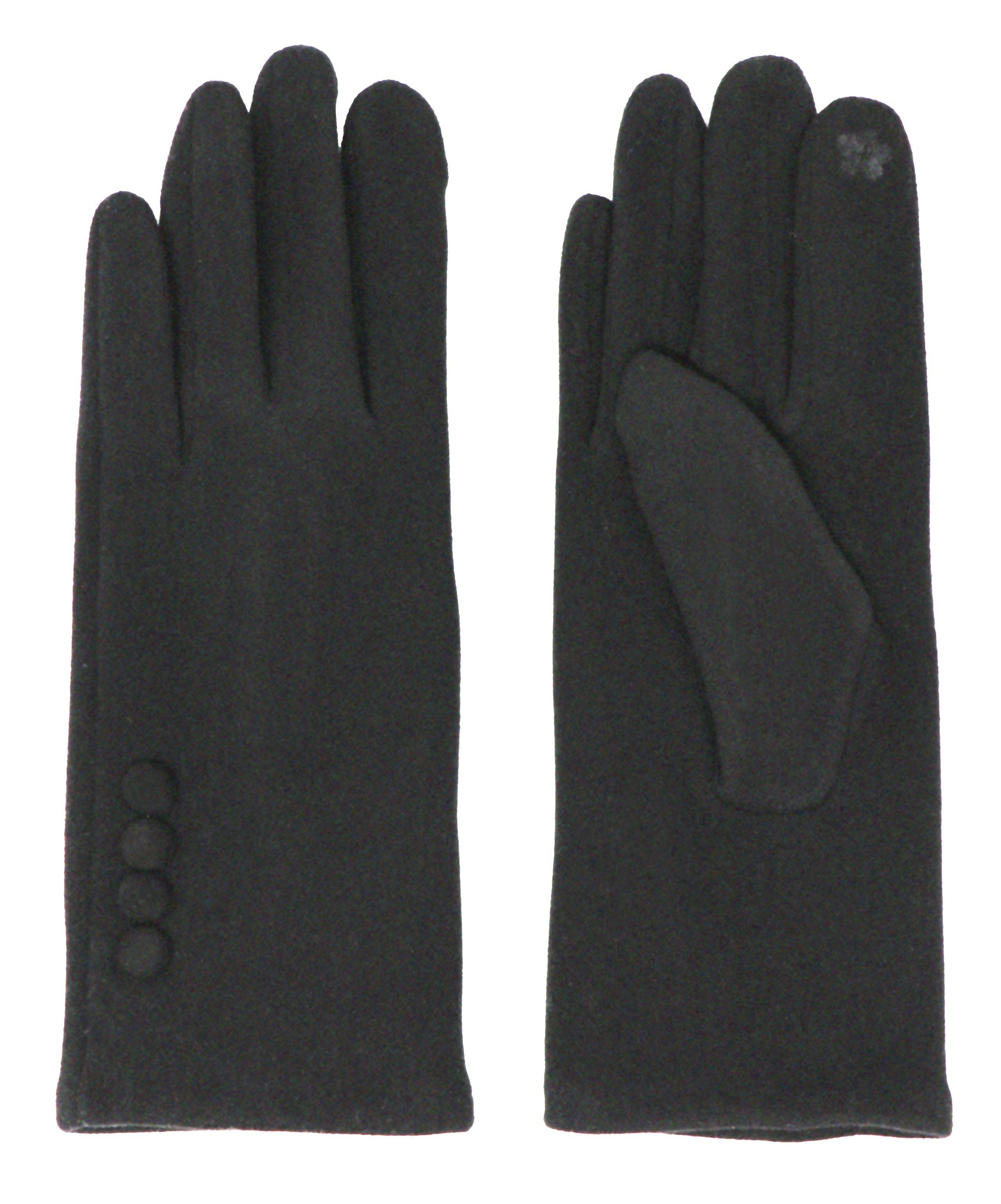 Alba Wholesale – wholesale Gloves – Women's – Four Button Touchscreen Gloves3