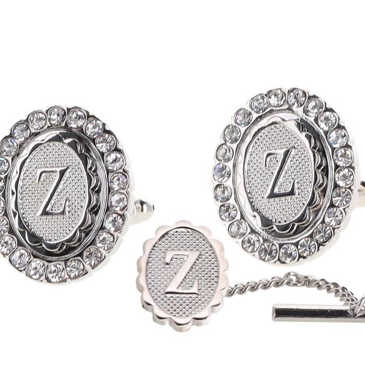 Dubal Brothers - Vendita all'ingrosso Gemelli - Gemelli e fermacravatte Vittorio Vico Bling iniziali: dalla A alla Z di Classy Cufflinks46