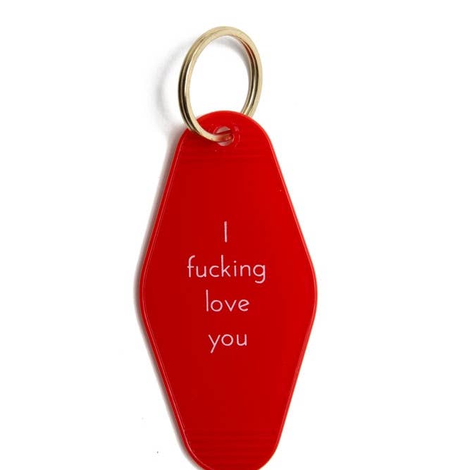 I Fucking Love You Motel Key Tag for wholesale by He Said, She Said