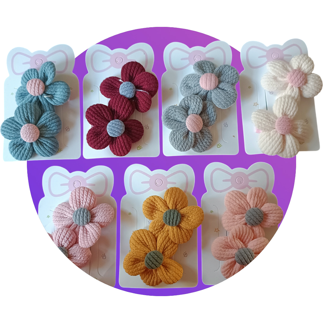 Kids4trendy - Vendita all'ingrosso Set di accessori per capelli - Bambini - Fermagli per capelli con fiori per bambine4