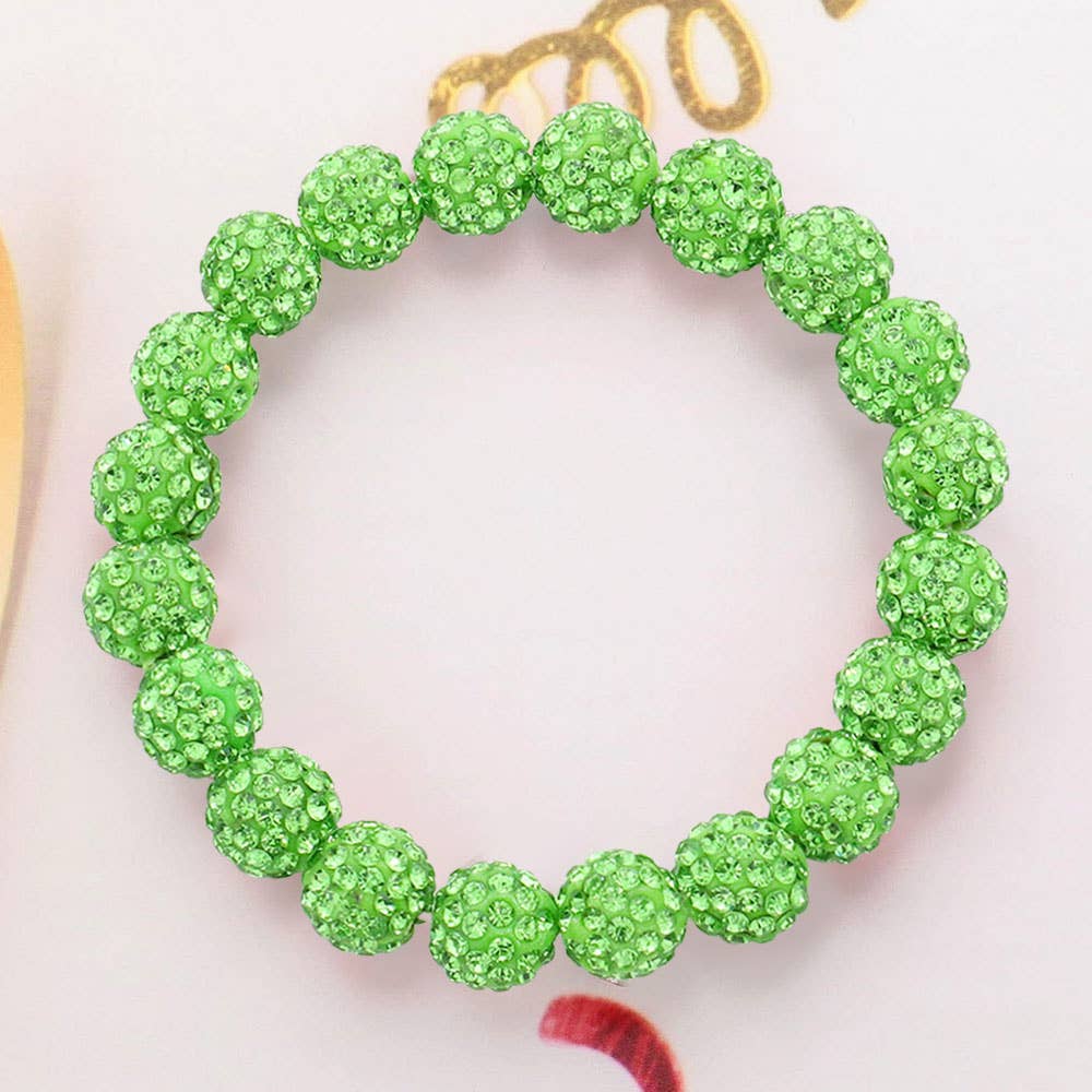 Sensibling Corp. – wholesale Beaded bracelet – Shamballa Ball Beaded Stretch Bracelet10