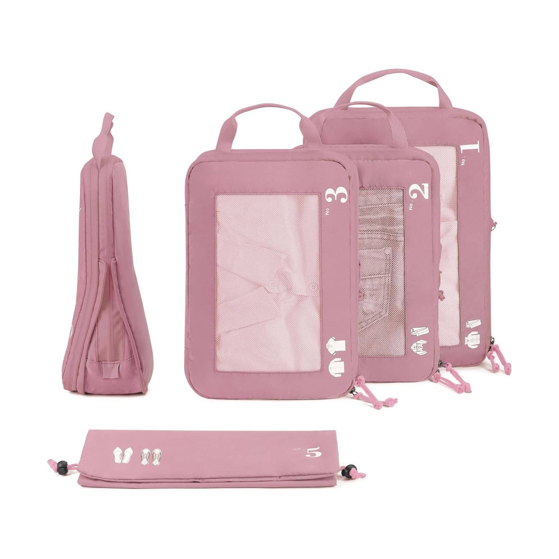 NARWEY INC - Wholesale Packing Cube - 5 Set Compression Packing Cubes for Suitcases Organiser Bags53