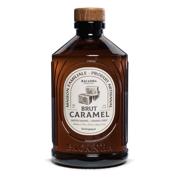 Bacanha USA - Wholesale Cocktail Mix/Syrup - Raw Caramel Syrup - Organic - 13,5 fl. oz.