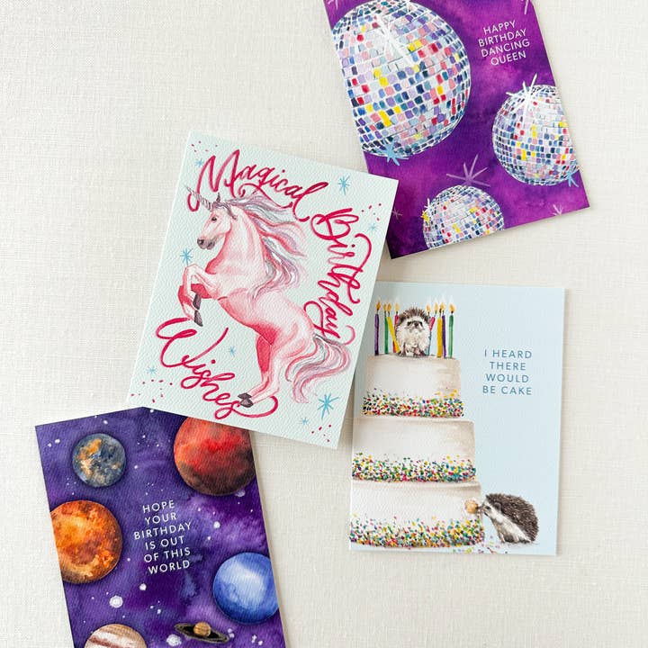 Paper Betty - Wholesale Birthday Card - Unicorn Magical Birthday Wishes Greeting Card3