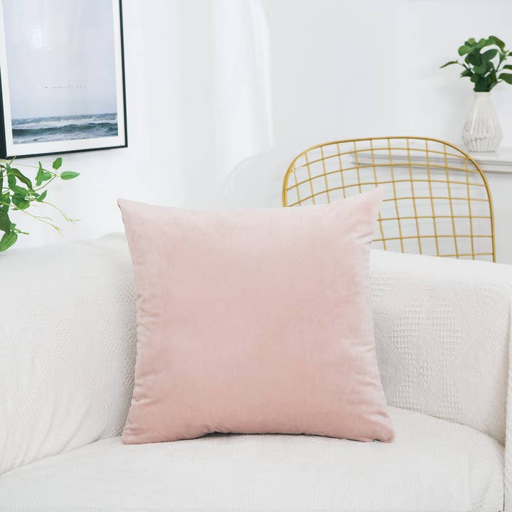 Q VITA - Wholesale Throw Pillow Cover - Velvet Fabric Cushion Cover ( 8 color options)