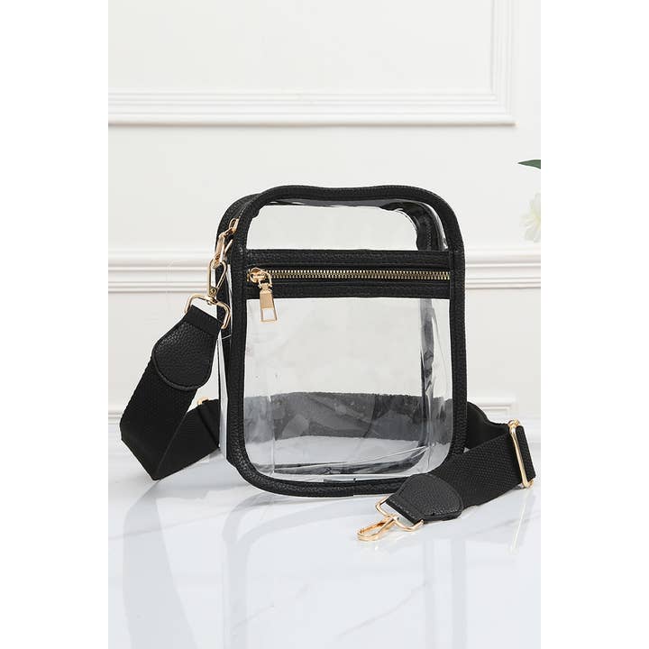 Hana - Wholesale Crossbody Bag - Women's - Clear PU Cross Body Mini Bag