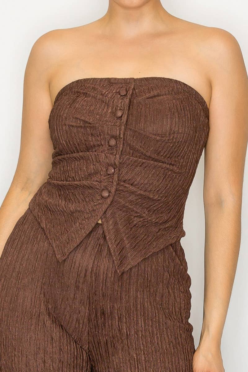 Kimcine - Wholesale Jumpsuit - Women's - KST8513-WOMEN'S SEXY STRAPLESS JUMPSUIT9