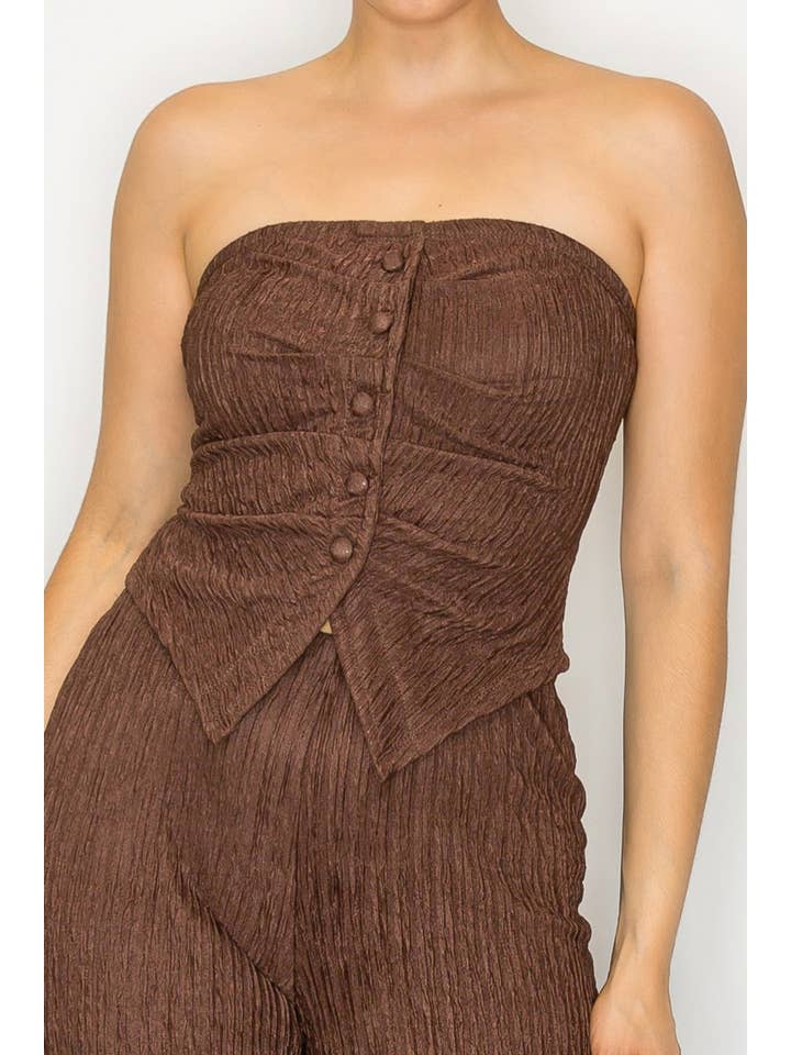 Kimcine - Wholesale Jumpsuit - Women's - KST8513-WOMEN'S SEXY STRAPLESS JUMPSUIT9