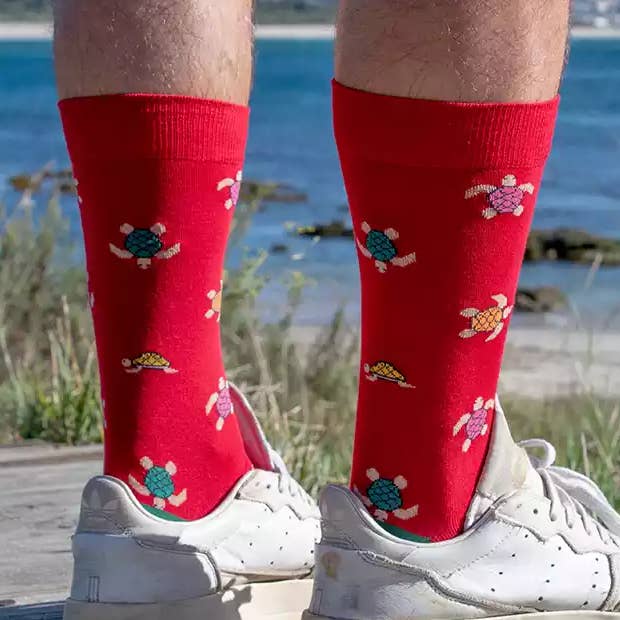 Rote Schildkrötensocken für den Großhandel von SomosOcéano