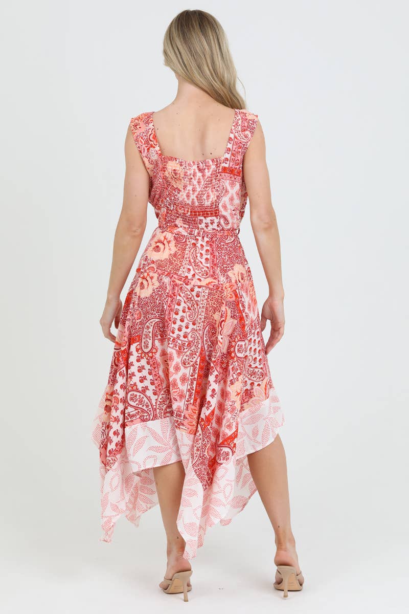 Nostalgia - Wholesale Dress - Women's - E1S31-W909 V NECK LACE TRIM MAXI DRESS WITH LACE TRIM AND DI7