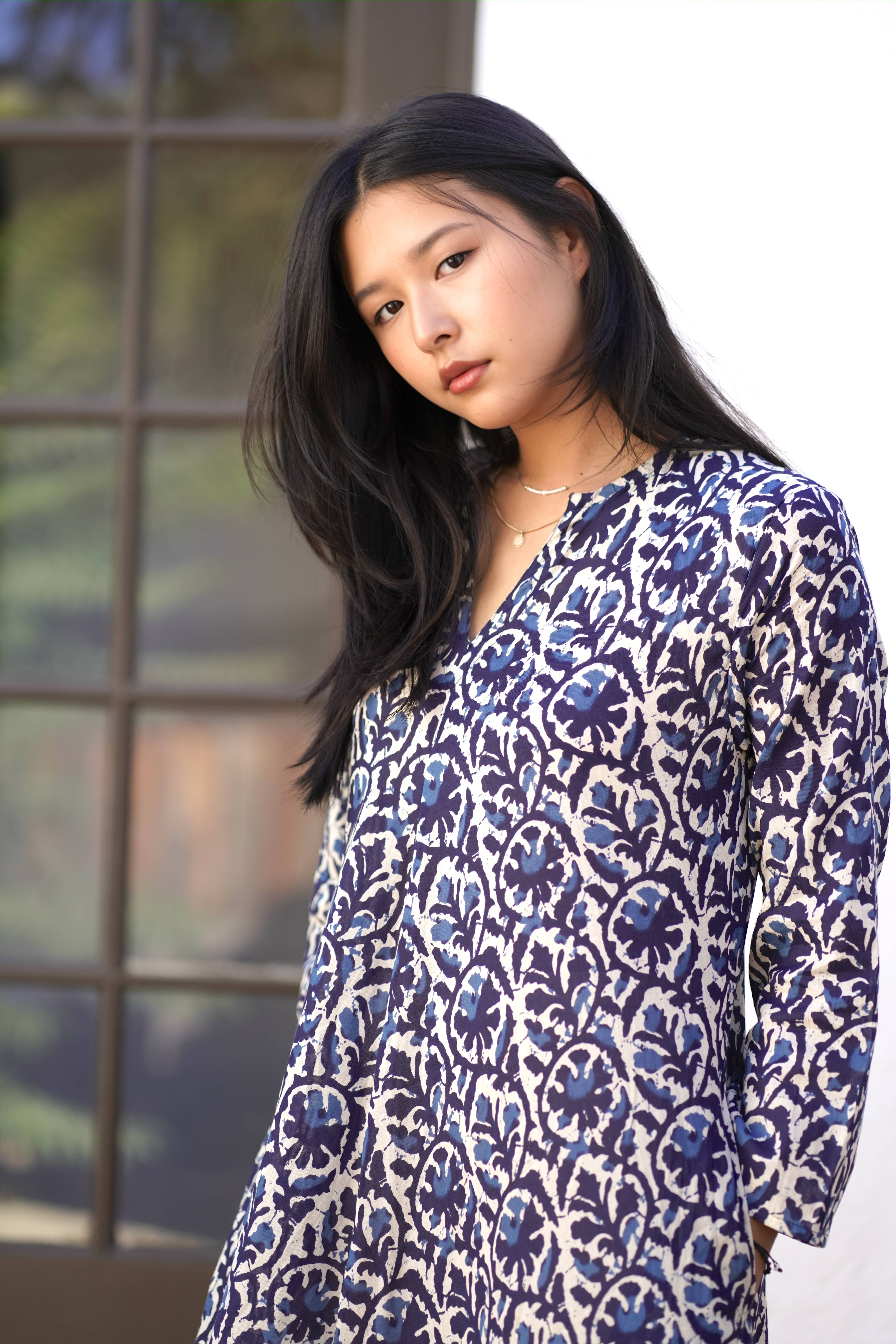 Calypso Aurora Dress Navy for wholesale on Faire7