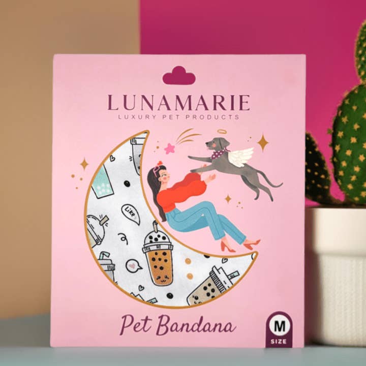 LunaMarie - Wholesale Pet Bandana - Dog - Boba Bandana3