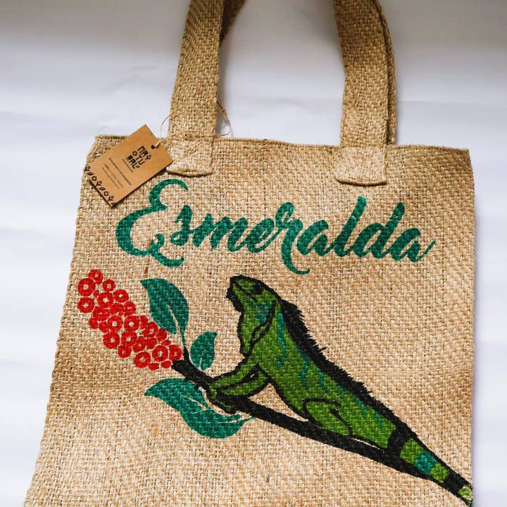 Recycled Coffee Bags Shopping Bag Medium Jute Bag for wholesale by Peru Natural