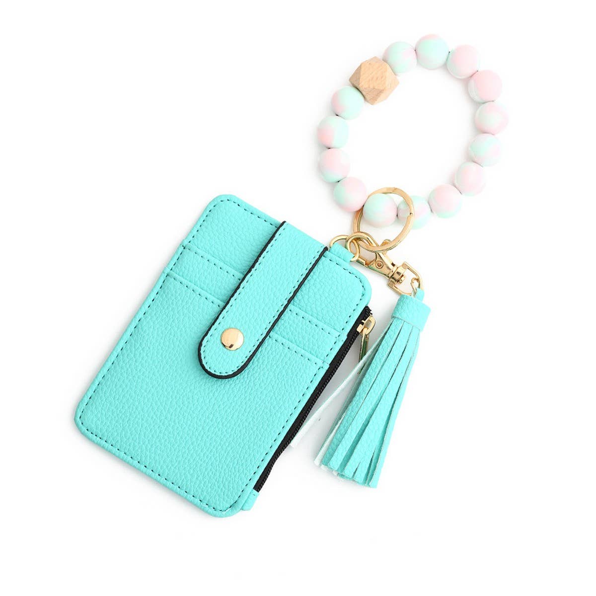 ACCITY - Wholesale Keychain Bracelet - Silicone Wristlet Keychain Card Holder Wallet_CWMM101220