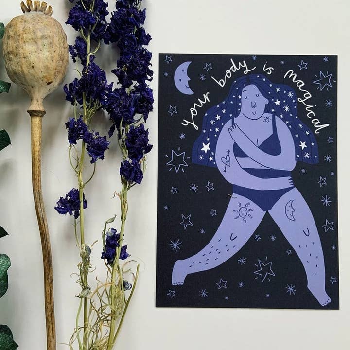 Your Body is Magical Print for wholesale by Ellastrated