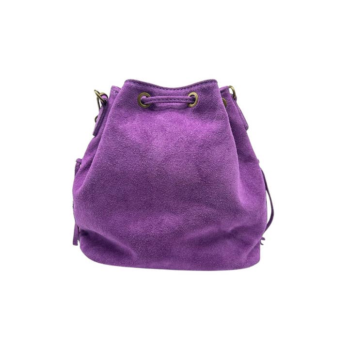 Louisa lee - Wholesale Shoulder Bag - Women's - AURÉLIA SUEDE LEATHER BUCKET BAG13