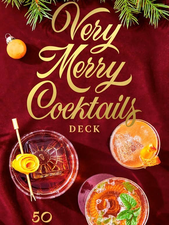 Very Merry Cocktails Deck for wholesale by Chronicle Books