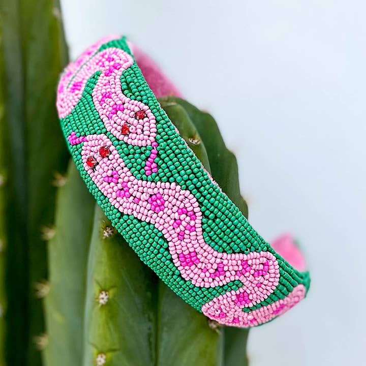Groene Slangen Kralen Hoofdband voor wholesale door Kingston Jewellery