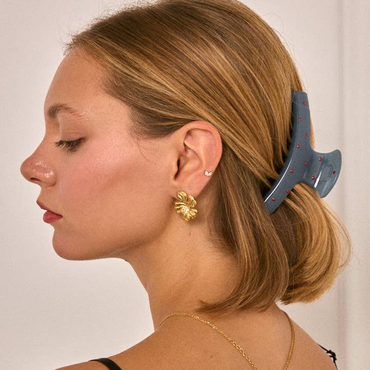 Blue 12 cm hair clip YH55 for wholesale on Faire2