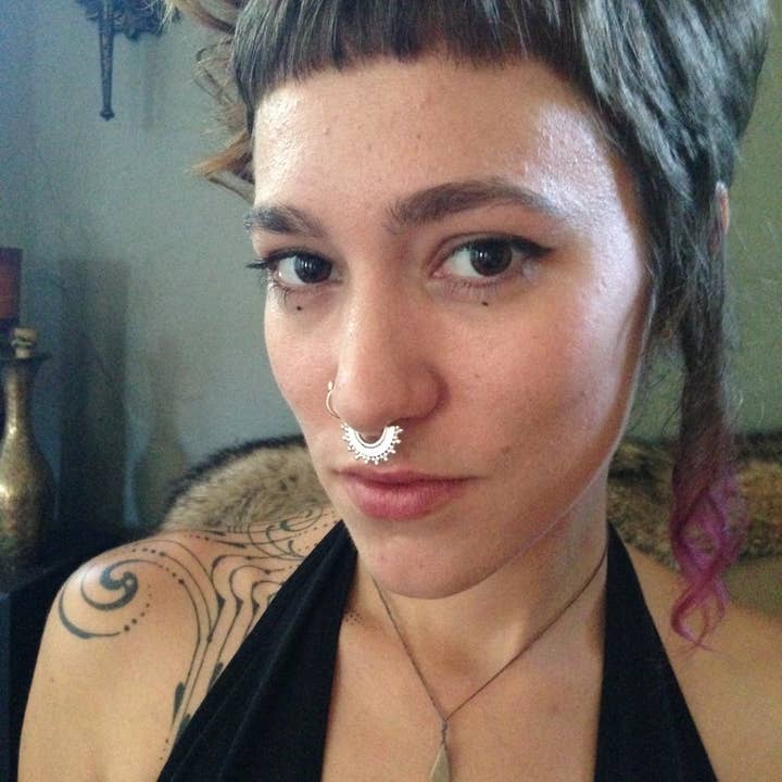 JAYA MOKSHA - Vente Anneau de nez - Anneau de faux septum en argent / Bijou de faux septum5