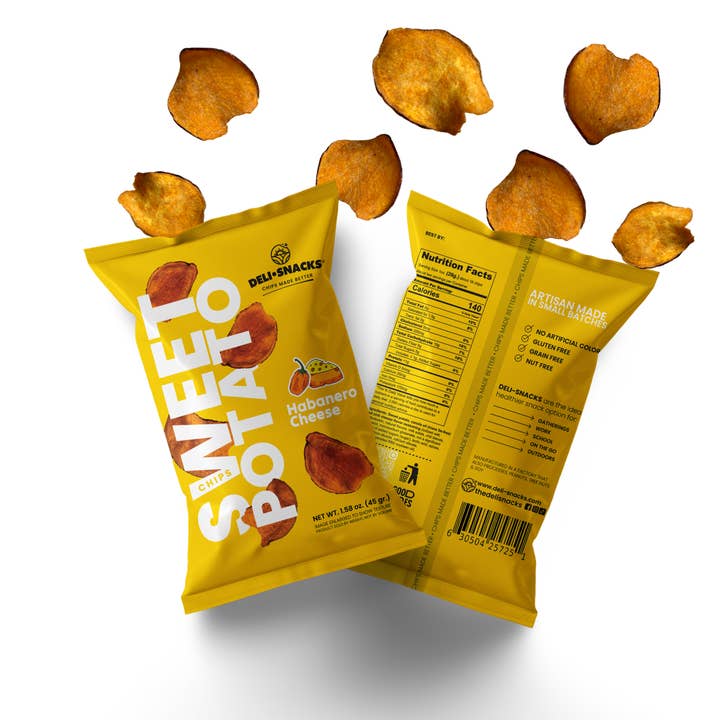 Chips de patate douce | Collations saines | Fromage habanero pour la vente par Delisnacks
