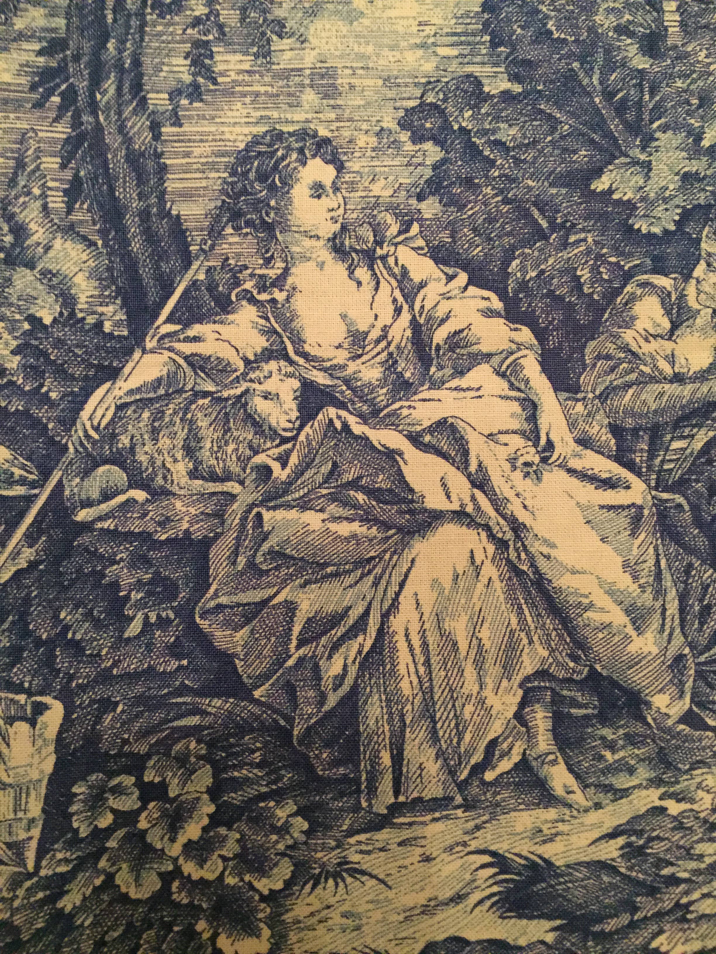 Haoshi by Luxetera - Wholesale Valance - Clive Christian fabric Blue/Ivory13