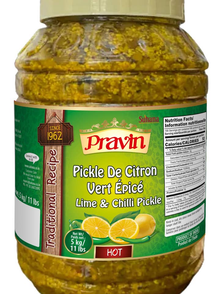 Pravin Lime & Chilli Pickle for wholesale by Spice universe USA