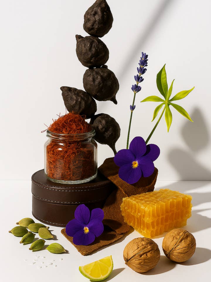 CANDELA PROFUMATA AL LABDANO CON STOPPINO IN LEGNO per la vendita all'ingrosso da parte di VILLA ABURI