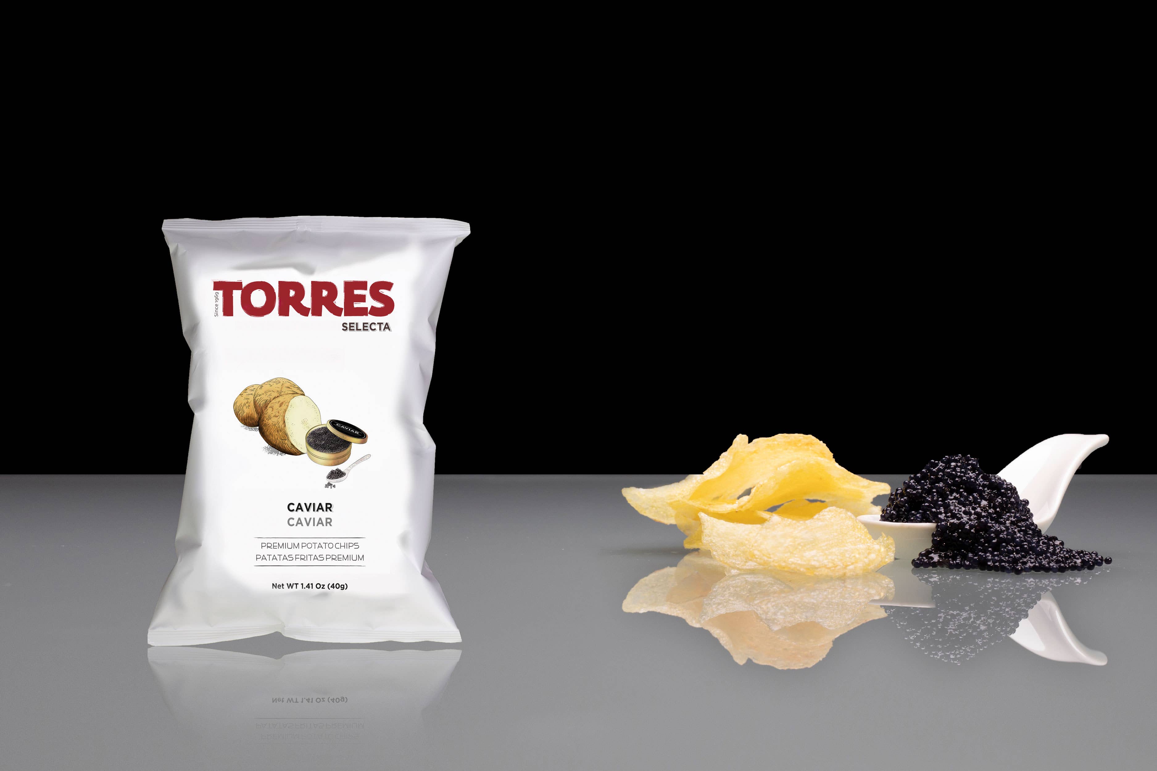 Patatas Torres - Wholesale Chips - Torres Selecta Caviar Flavor Potatoes 40G1