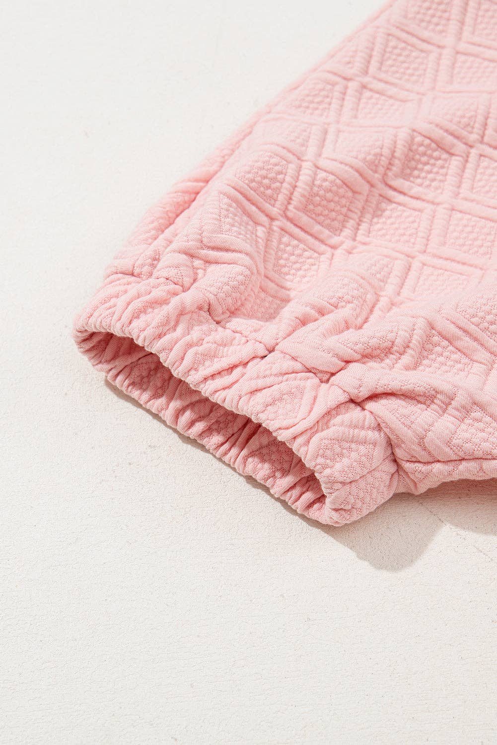 PRETTY BASH - Wholesale Blouse - Women's - Contrast Stripe Collar Textured Short Sleeve Blouse8