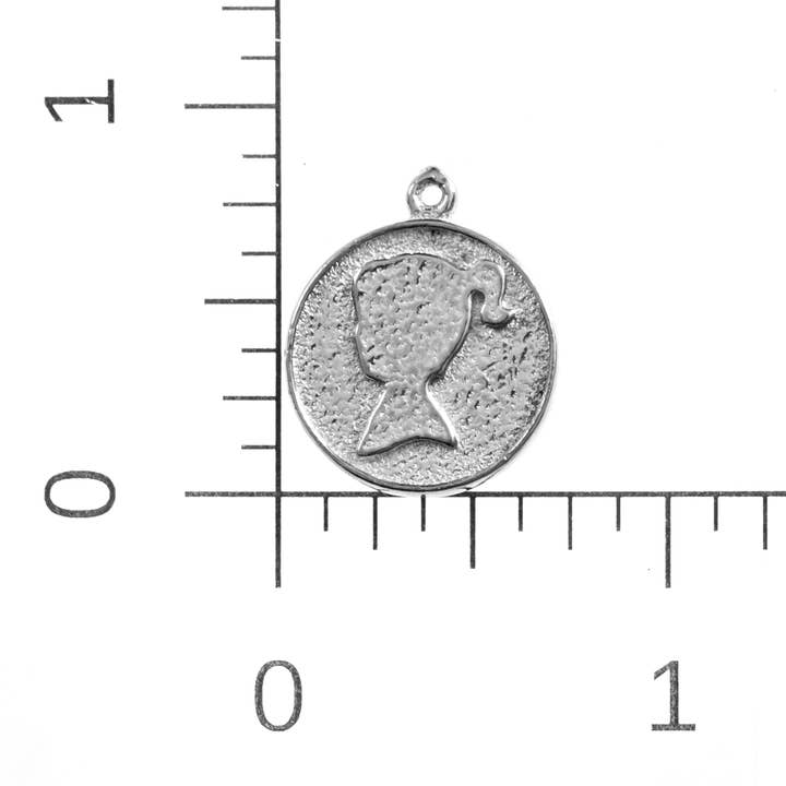 House of Morgan Pewter - Venta al por mayor Pulseras de abalorios/colgantes - Pulsera personalizada con forma de perfil infantil - Joyas con silueta infantil1