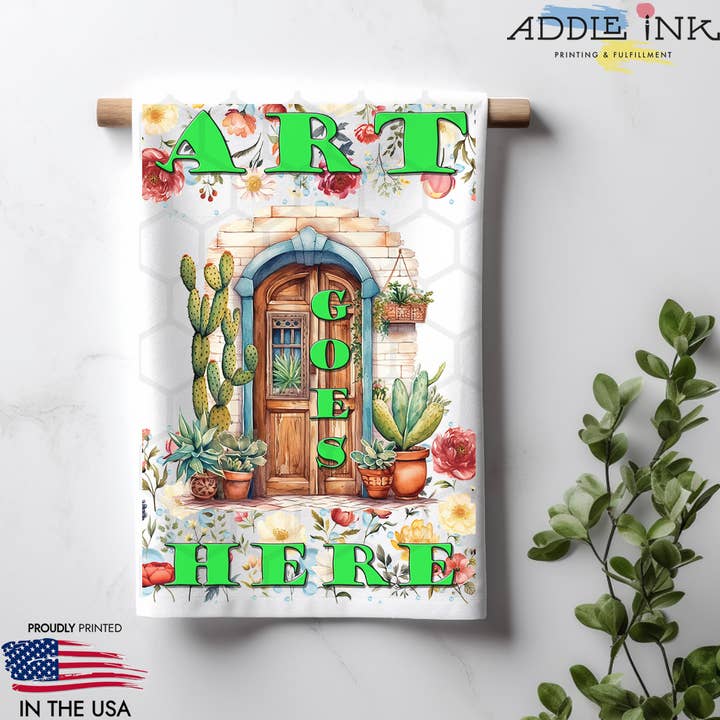 ADDLE iNK - Wholesale Tea Towel - Custom Printed Kitchen Dish Towel1
