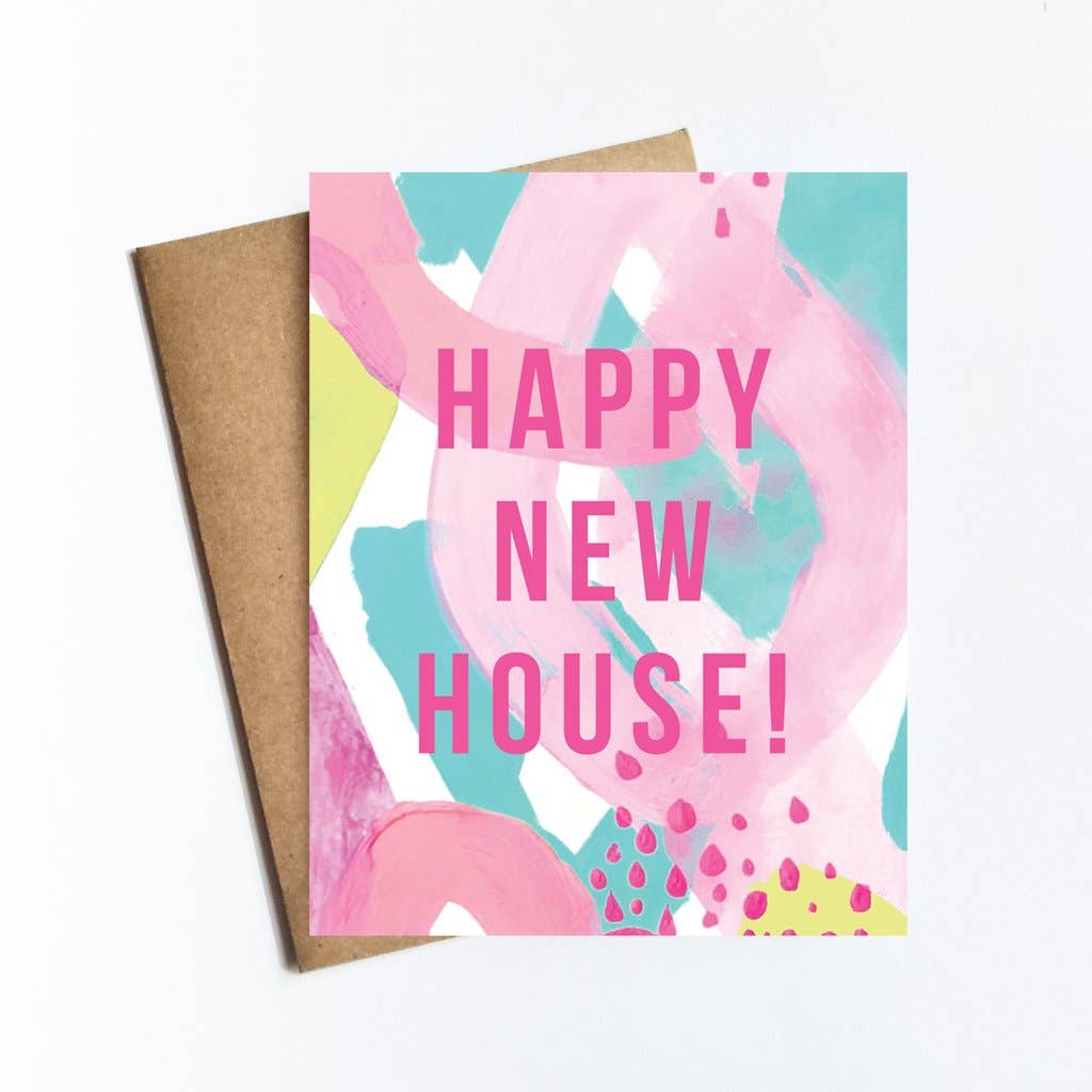 Kate Moore Creative Studio - Wholesale Housewarming Card - Happy New House Card