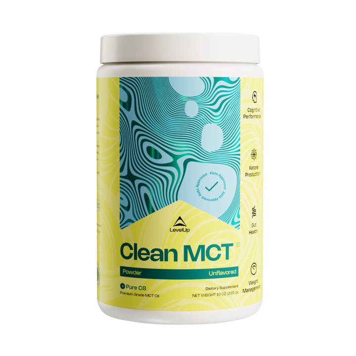 LevelUp – Großhandel Protein-/Superfood-Pulver – Clean MCT® Ölpulver, nicht aromatisiert 10 oz0