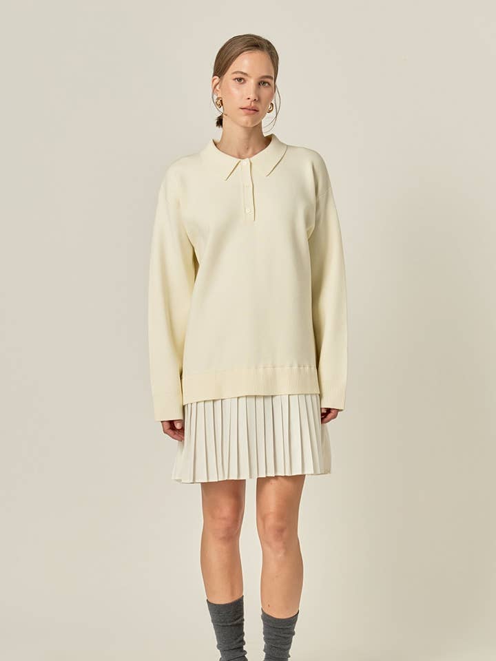 Robe Polo Mini en Médias Mixtes pour la vente par English Factory