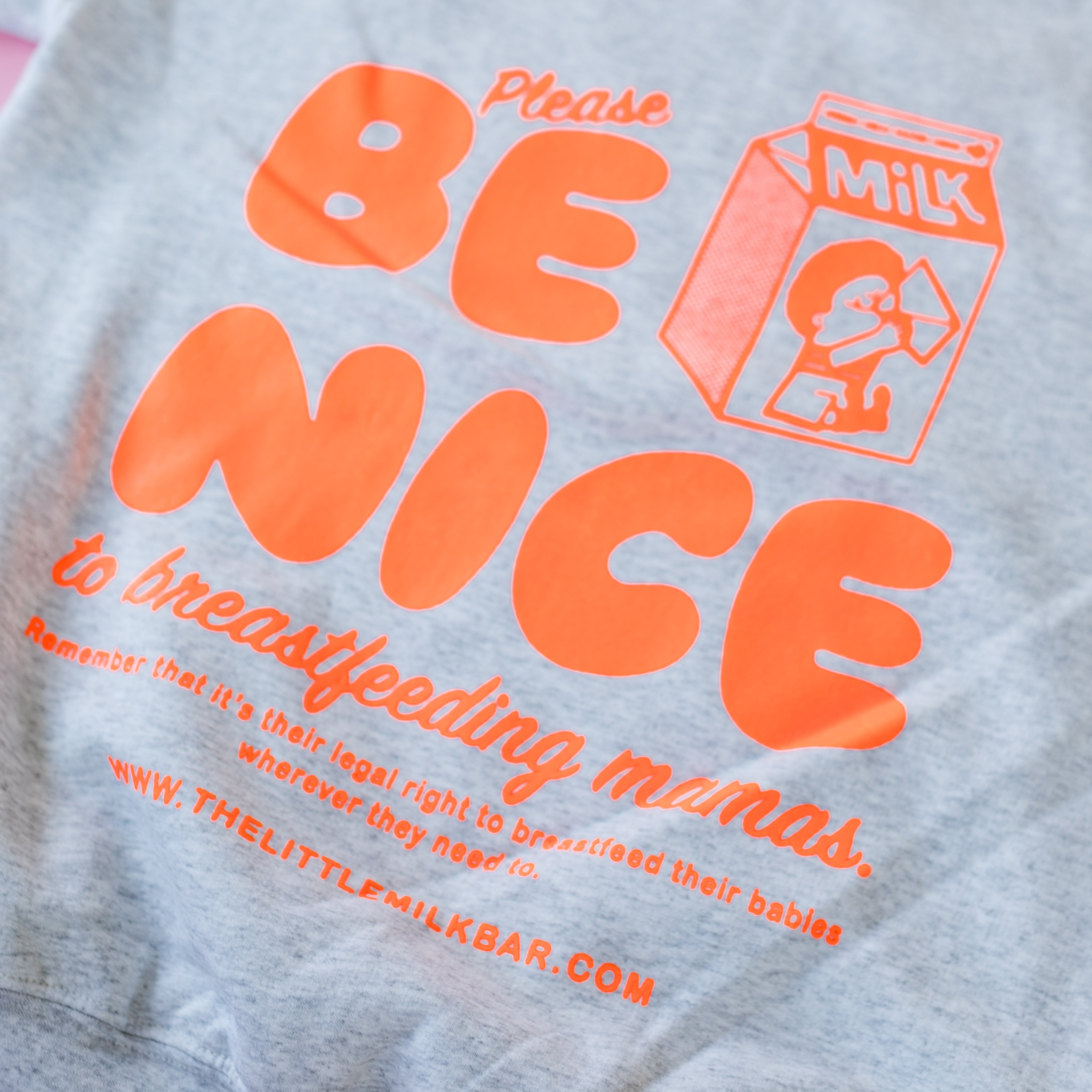 The Little Milk Bar - Wholesale Hoodie - Women's - Be Nice to Breastfeeding Mamas® Hoodie13