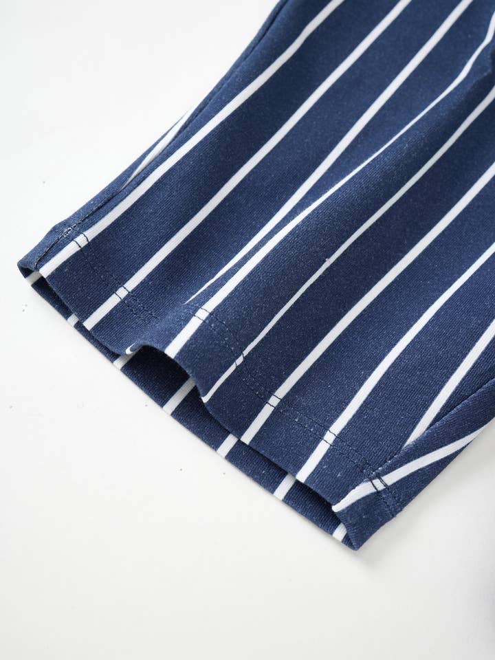 Norsu Organic - Wholesale Overalls - Kids - Organic Cotton Kids Overalls-Navy stripe5