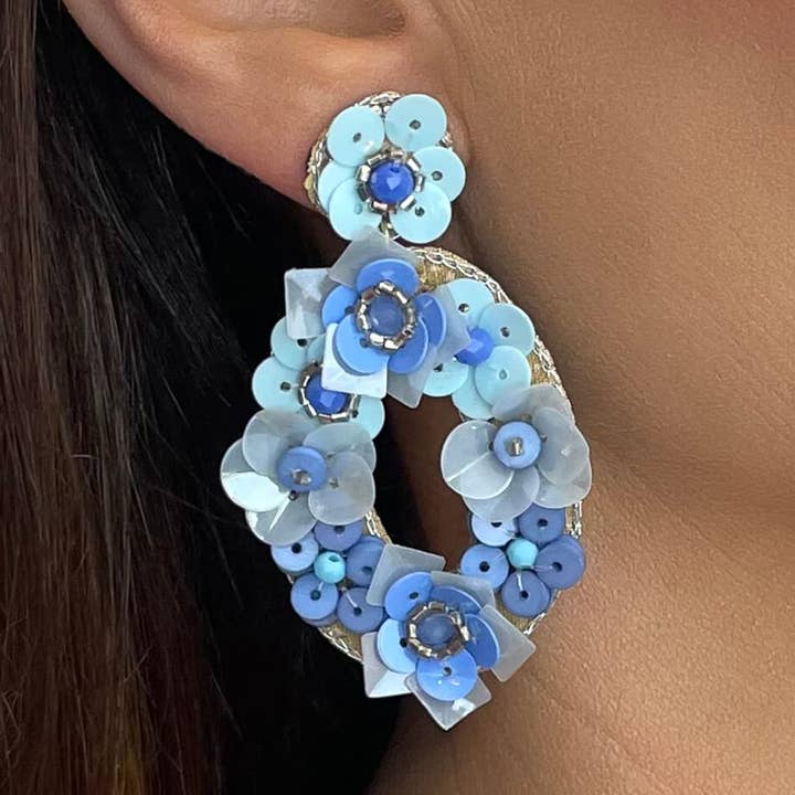Azure Petal Earrings for wholesale by AXESSI