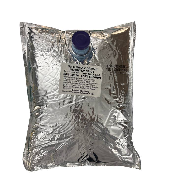Sababa Foods - Wholesale Sauce - Sababa Foods Saturday Sauce (Slightly Spicy)- 1 Gallon BiB0