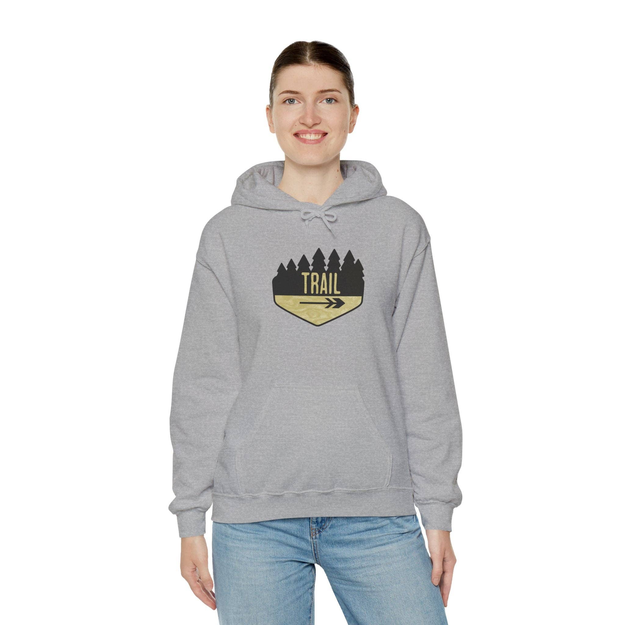 Restored By Nature Company - Wholesale Hoodie - Women's - Hiking Trail Sign Hoodie – Cozy Cotton-Blend Adventure Sweat23