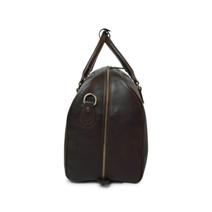 Old Angler Firenze - Wholesale Weekender Bag - Unisex - Borsone da viaggio grande in pelle di vitello-Testa di Moro3