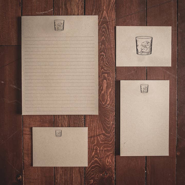 OAK & INK - Wholesale Stationery/Notecard Set - WHISKEY STATIONERY COLLECTION1